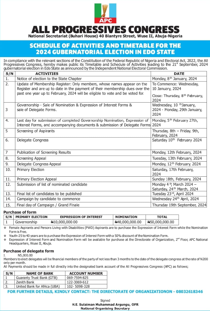 APC Timetable